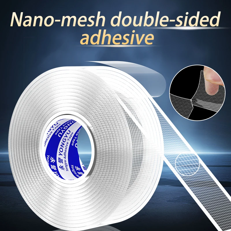 

1/10m Grid Nano Double-Sided Tape Home Car Interior Installation Fixed Bracket Traceless Repeated Washing Strong Adhesion Wall