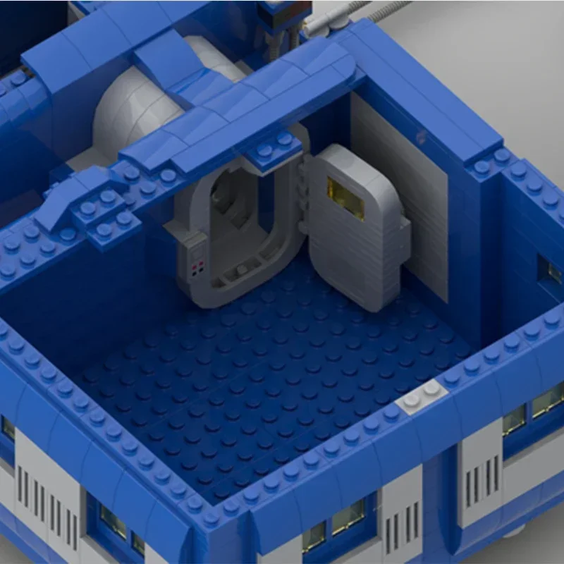 우주 장면 모델 Moc 빌딩 브릭, 클래식 우주 기반 기술, 모듈식 블록 선물, 크리스마스 장난감, DIY 세트 조립