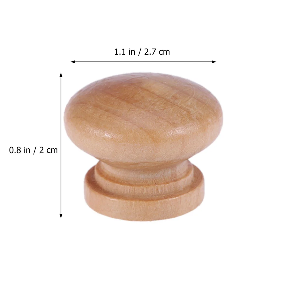 

20Pcs Cupboard Pull Knob Wood Door Knobs for Cabinet Drawer Furniture Handle Classic Design Long Service Life Easy to Install L