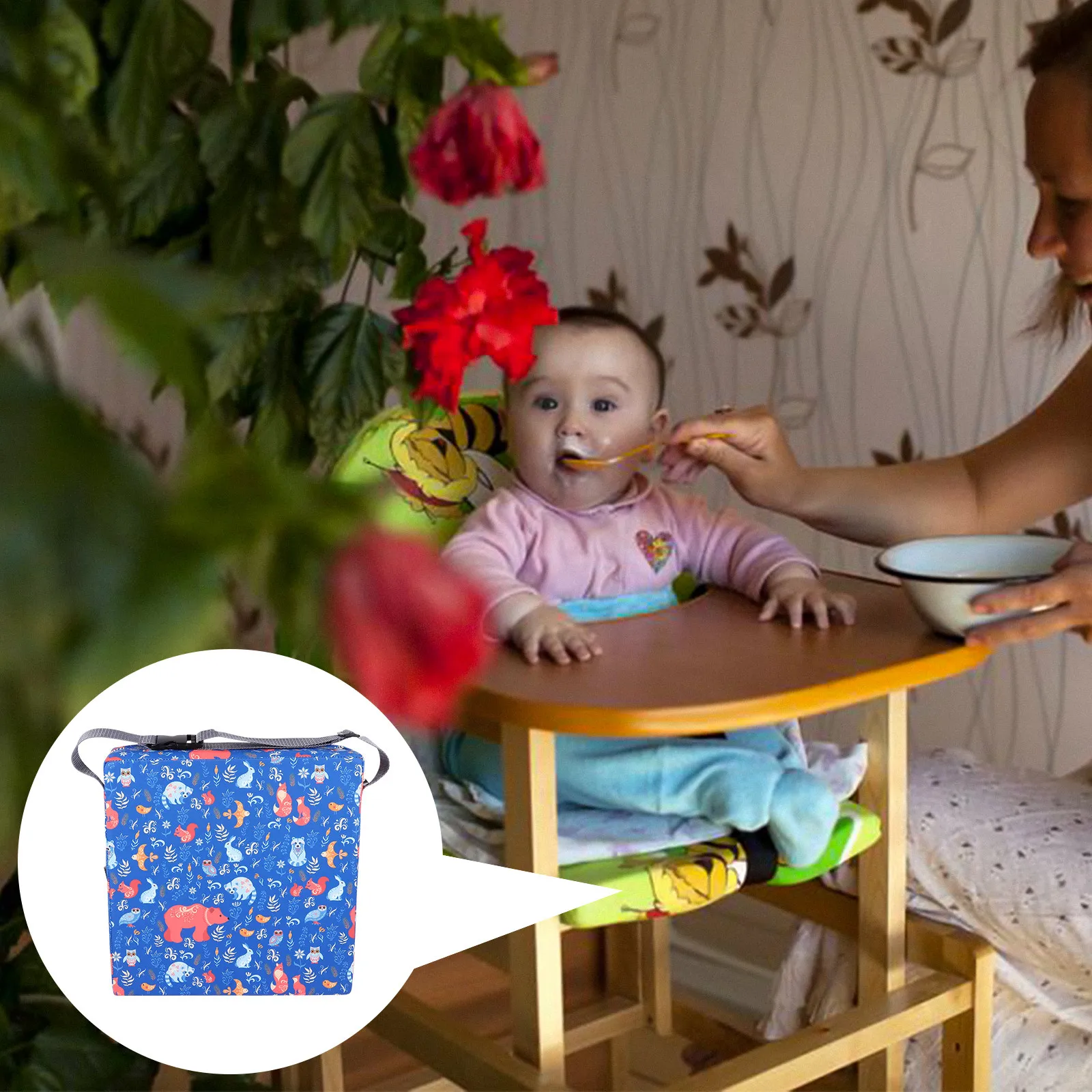 1pc-children-portable-booster-seat-cushion-waterproof-machine-washable-kids-dining-chair-pad-toddler-feeding-lift