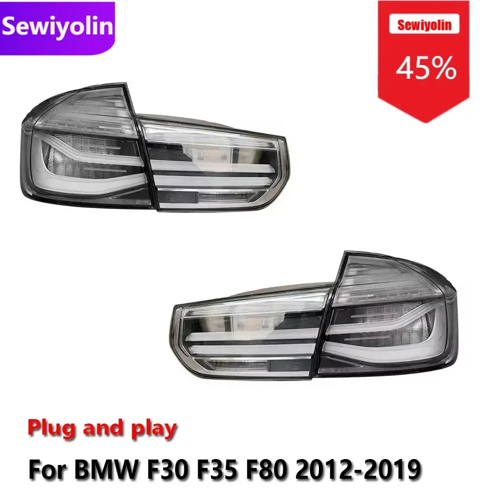 

Автомобильный светодиодный задний фонарь DRL в сборе для BMW 3 F30 F35 F80 2012-2019, автоматический задний противотуманный фонарь DRL, стоп-сигнал поворота Plug and Play