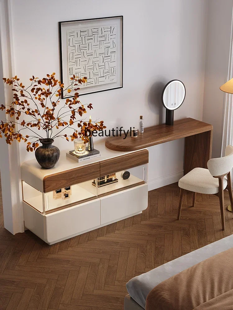 

zq1Dresser, chest, integrated modern bedroom, simple light luxury master bedroom, bedside makeup table