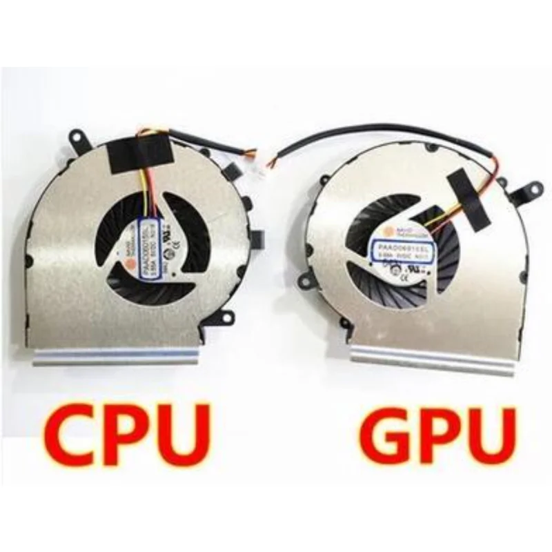 4 wires CPU GPU Cooling Cooler Fan For MSI GE72 GE62 PE60 PE70 GL62 GL72 ms-16j3 GE62VR GP62MVR MS-16J8 MS-16JB PAAD06015SL