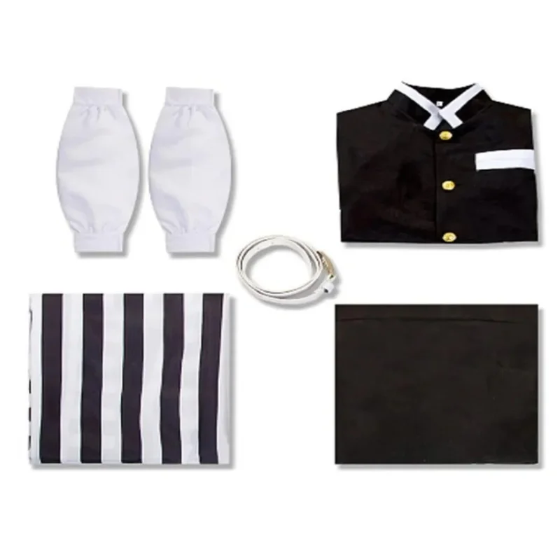 شيطان القاتل إيغورو أوباناي تأثيري حلي الكبار أنيمي كيميتسو نو يابا تانجيرو هالوين ازياء الملابس شعر مستعار مجموعة