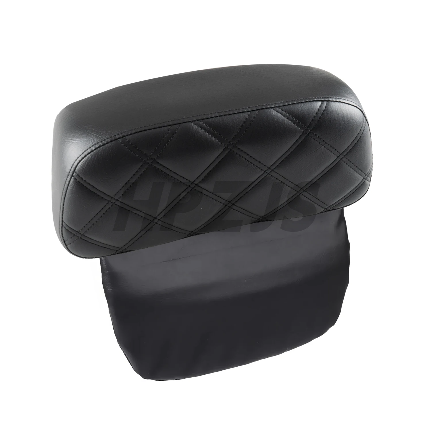 

Black PU Leather Razor Chopped Tour Pak Pack Trunk Backrest Pad For Harley Motorcycle Touring Street Tri Glide Road King 2009-Up