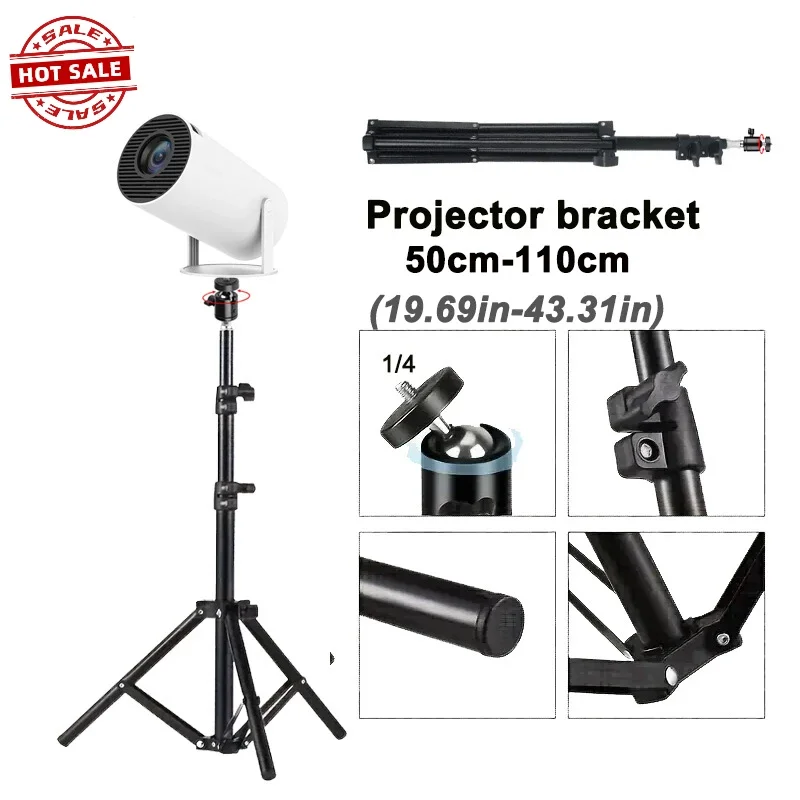 Projection Bracket Universal Floor Standing Foldable Extendable Thickened Tripod Universal Gimbal Projection Tripod Portable
