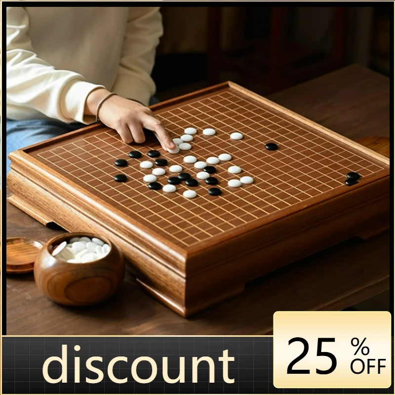 LTT Go Yunzi Wooden Chess Board Chess Table Go Jar High-end Set