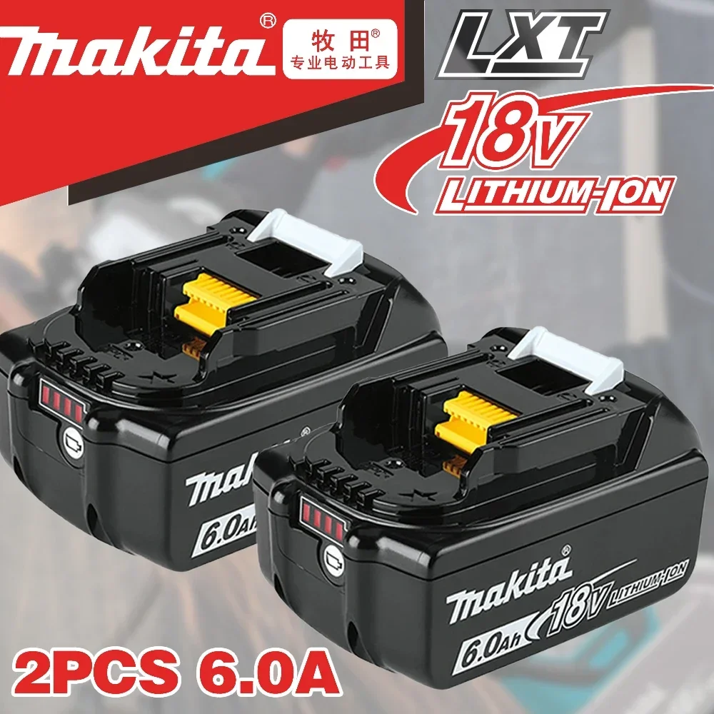 

100% оригинальная батарея Makita 6Ah/5Ah/3Ah для Makita 18 В BL1830B BL1850B BL1850 BL1840 BL1860 BL1815, сменная литиевая батарея