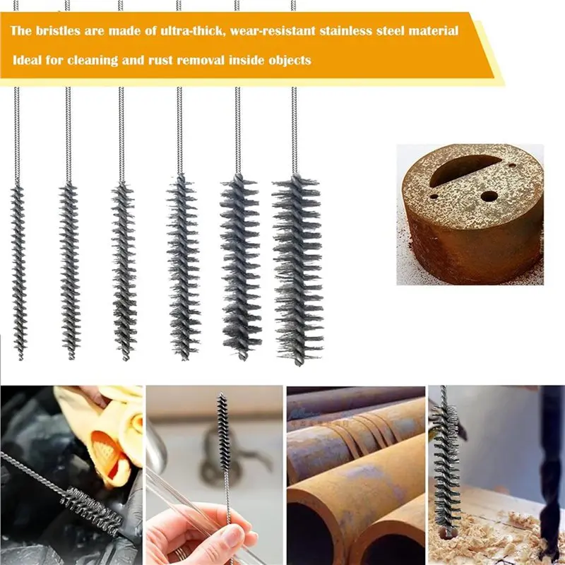 B97A-30 Piece Drill Hole Brush Set Hole Brush Cleaning Brush Pipe Cleaner Brush Stainless Steel Hole Brushes Cleaning Brush