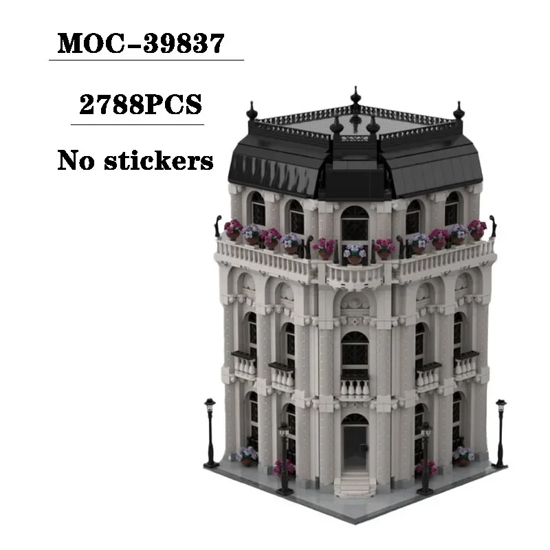 Building Block MOC-39837 Modular White House Model 2788PCS Adult and Children's Birthday Christmas Toys and Gifts Decorations