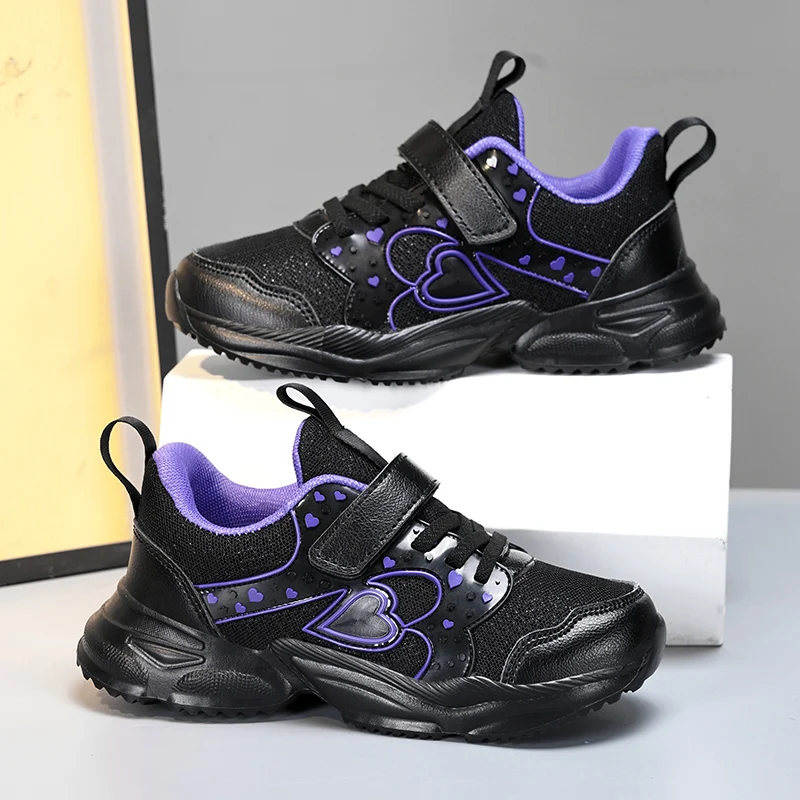 

Пара четырехсезонных сетчатых спортивных туфель для девочек, дышащие, удобные, износостойкие повседневные туфли, размер 28-39, MF-538PJ