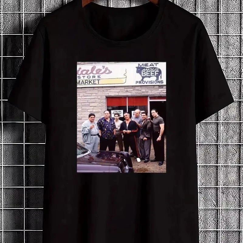 The Sopranos Paulie Walnuts T-Shirt Men Retro Gangster New York Streetwear Summer Short Sleeve Summer Streetwear Hot Sale Tee