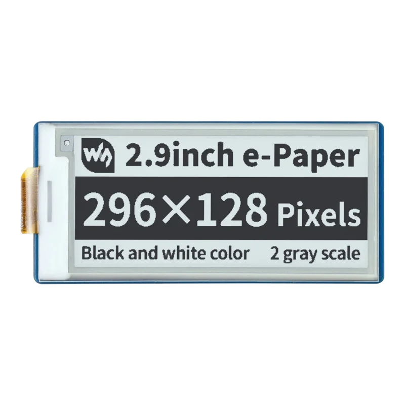 

Плата расширения 2,9 дюйма 296X128 E-ink EPaper, модуль экрана дисплея, Защитная крышка для RPI Raspberry Pi Pico H WH RP2040