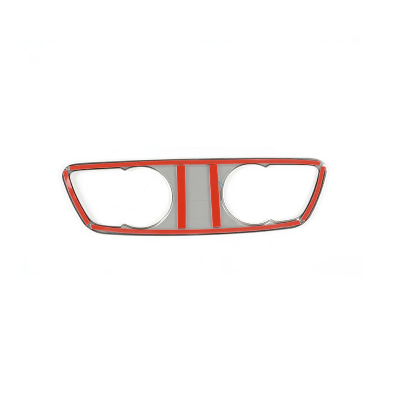 Car Rear Seat Reading Lamp Frame Decoration For Audi A4 B9 2017-2021 Sticker Trim Roof Light Stainless Steel Interior Accessory