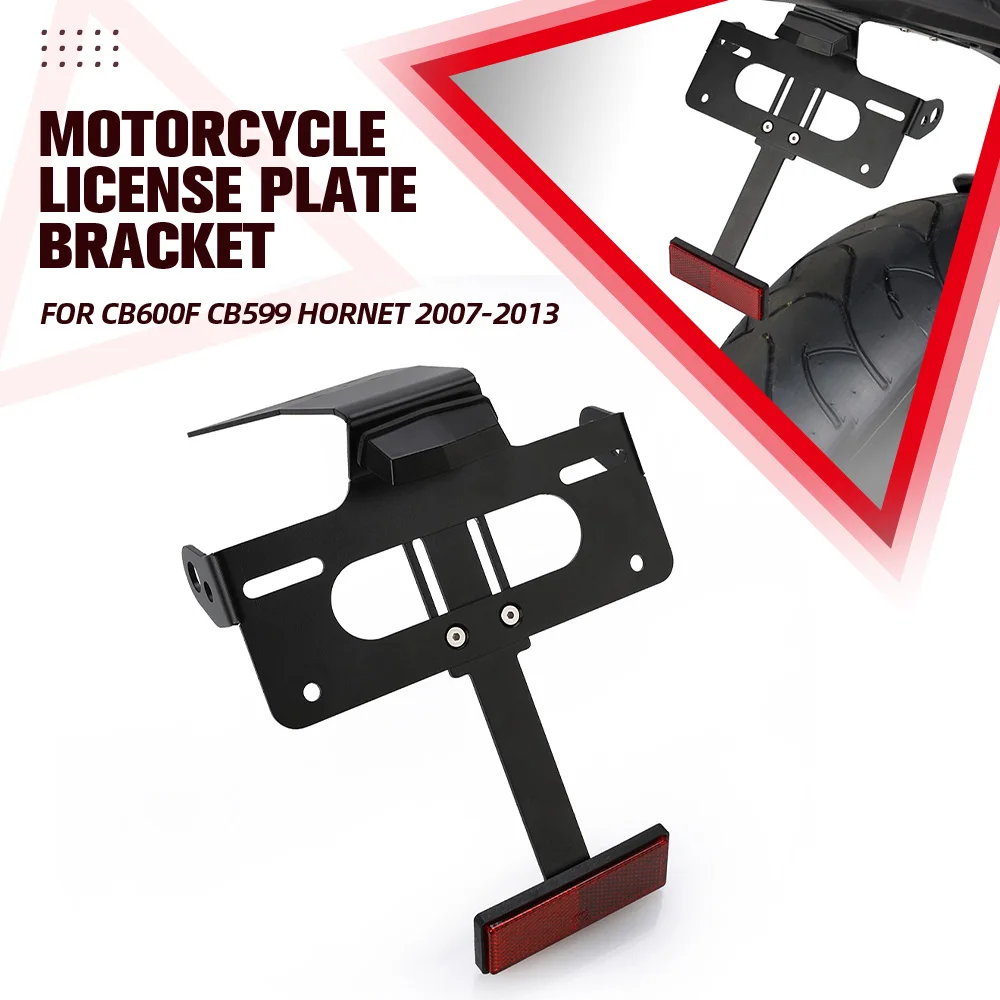 

Motorcycle License Plate Holder Tail Light Bracket Tidy Fender Eliminator For Honda CB600F CB599 Hornet 2007-2010 2011 2012 2013