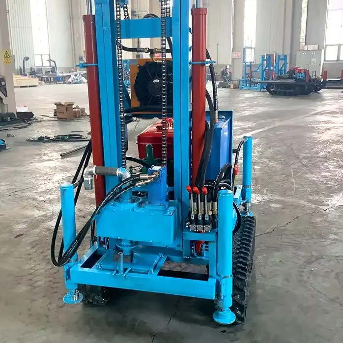 

Customized High Quality Diesel Water Well Drilling Rig Hydraulic 22HP Crawler 100m Portable Drilling Rig