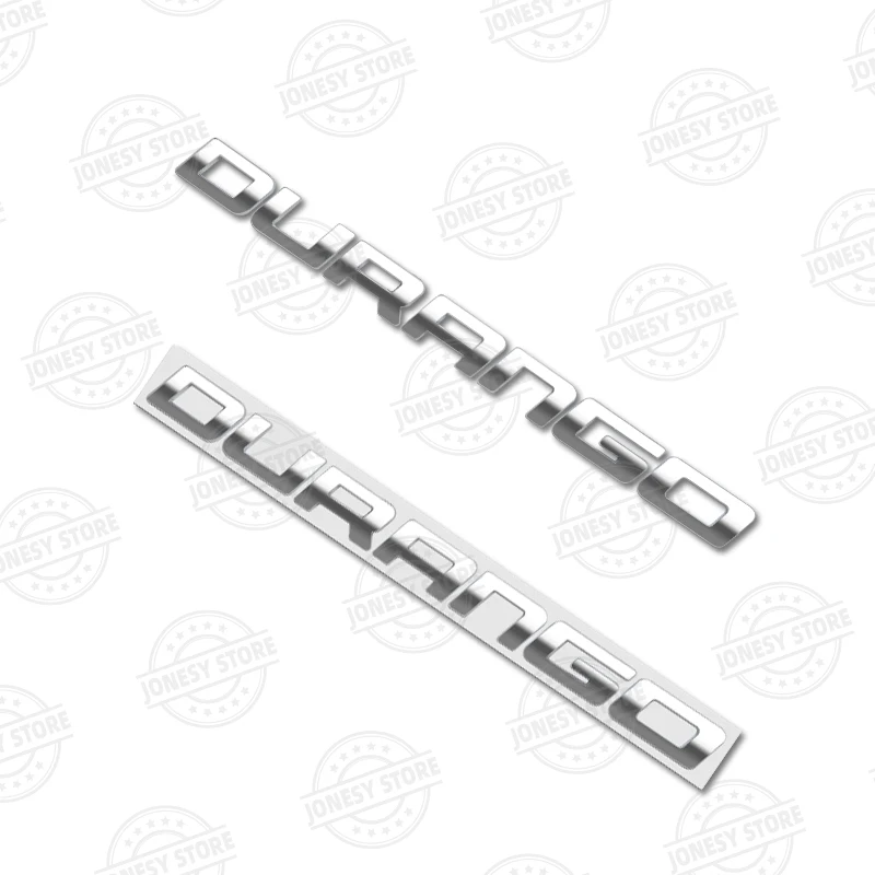Auto Metal For Durango Logo LS1 Hemi 5.7 V6 V8 GT SXT Caravan Ram 3D Badge Lettering Decals Trunk Sticker Car Styling
