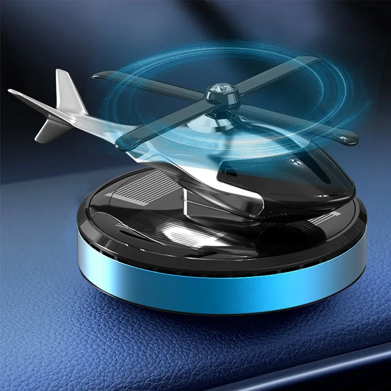 Exquisite Car Aroma Diffuser Healthy Air Freshener Solar Power Remove Odor Helicopter Car High-end Air Freshener