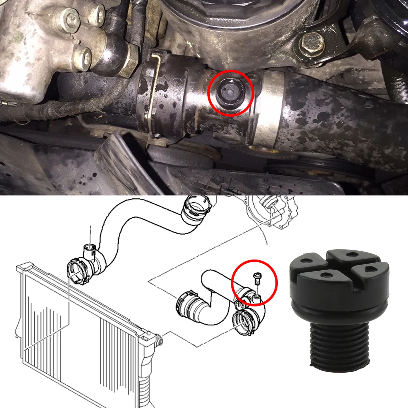 

8pc Radiator Hose Bleed Valve Screw Clips For BMW E36 E39 E46 E90 E30 E91 E92 X1 X3 Coolant Expansion Tank Bleed Screw Clips