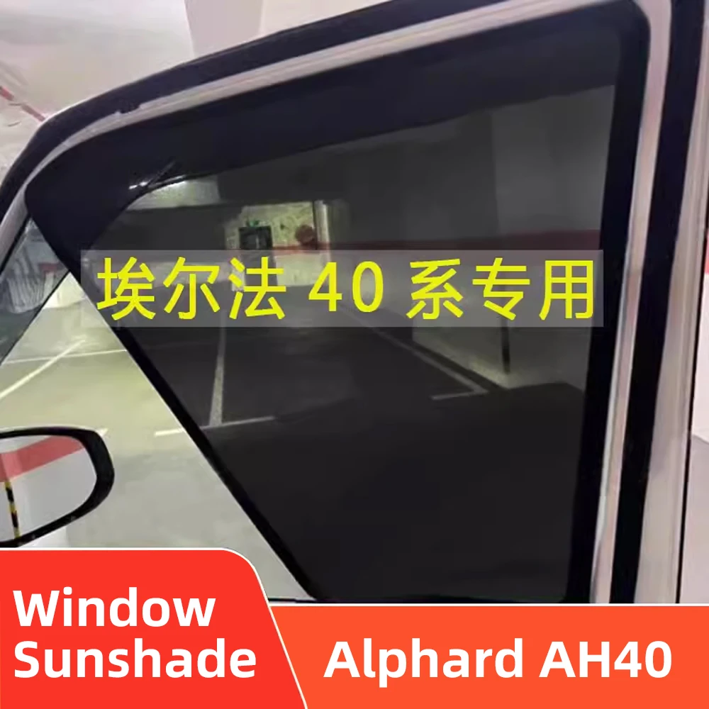 

For Toyota Alphard Vellfire AH40 2023 2024 Car Sunshade Front Windshield Magnetic Mesh Curtain Rear Side Window Sun Visor Shade