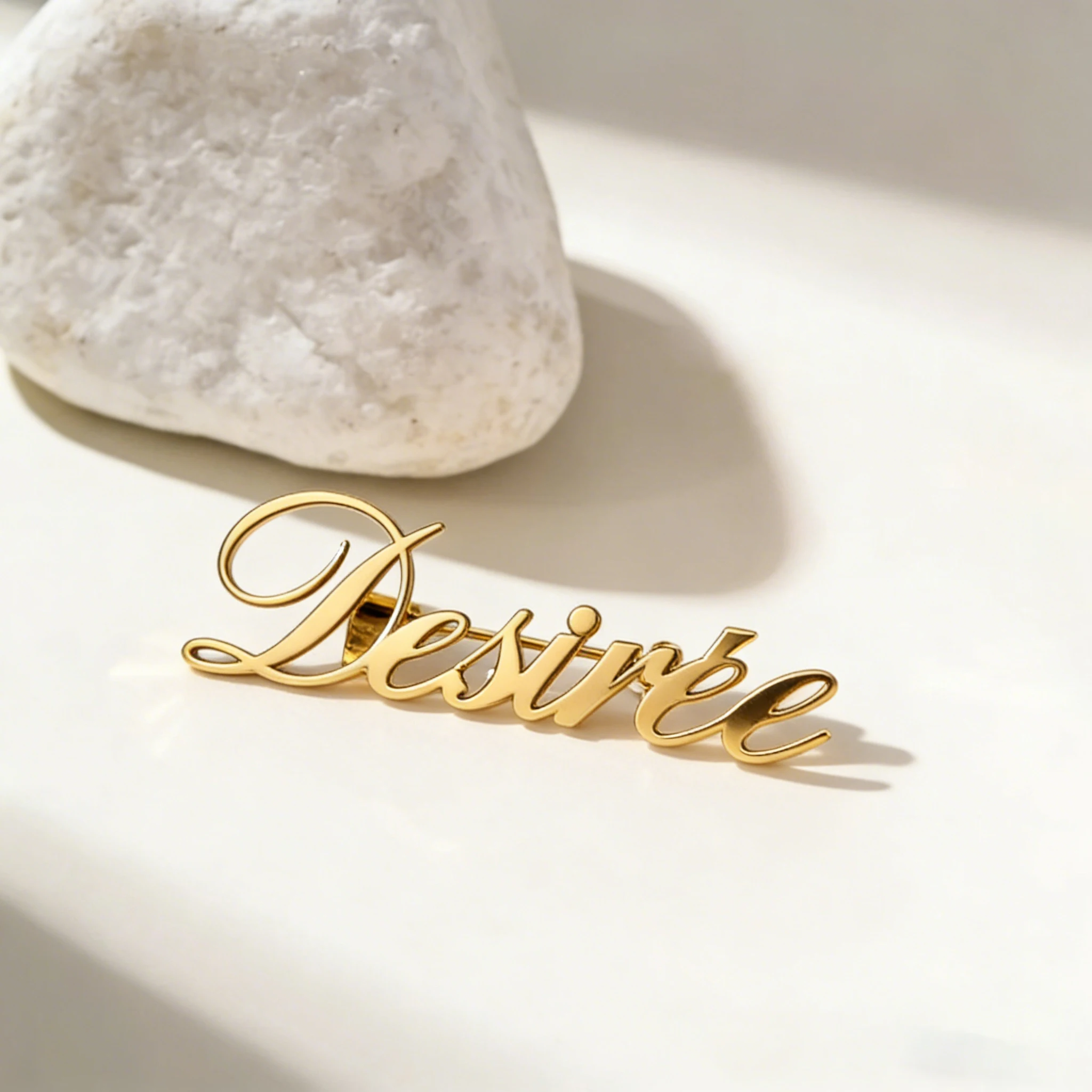 

Custom Name Brooch Personalized Engraved Stainless Steel Pin Jewelry Gift for Women Men Daily Wear Vintage Style Accessory