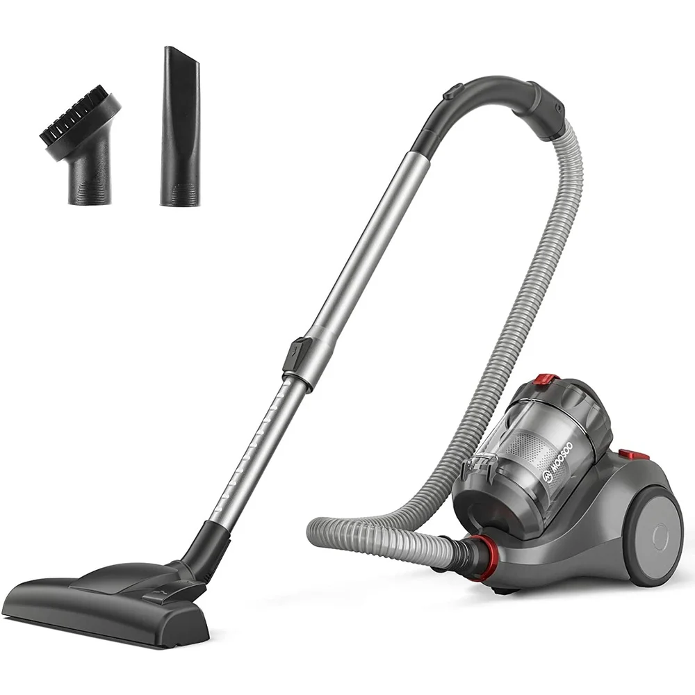1.5L Lightweight Bagless Canister Vacuum Cleaner 19KPa Powerful Suction HEPA Filter Pet Hair Multi-Surface Cleaning Automatic