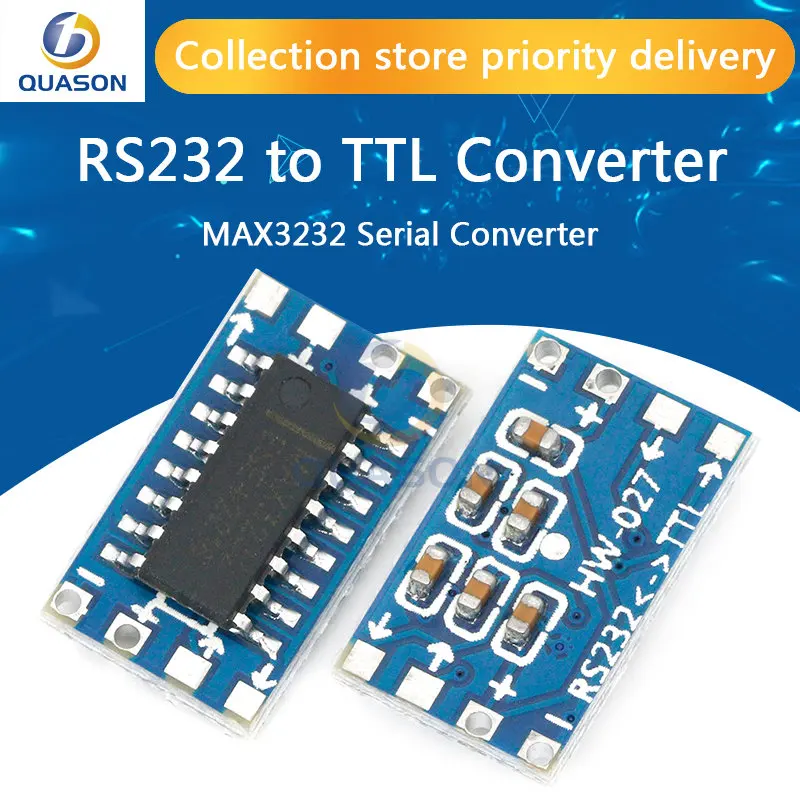 1pcs/lot mini RS232 MAX3232 Levels to TTL level converter board serial converter board Dropshipping