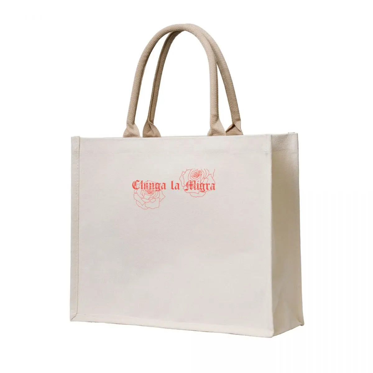 

Red Rose Chinga La Migra Tote Bag tote bag woman Woman shopper bag tote screen Eco
