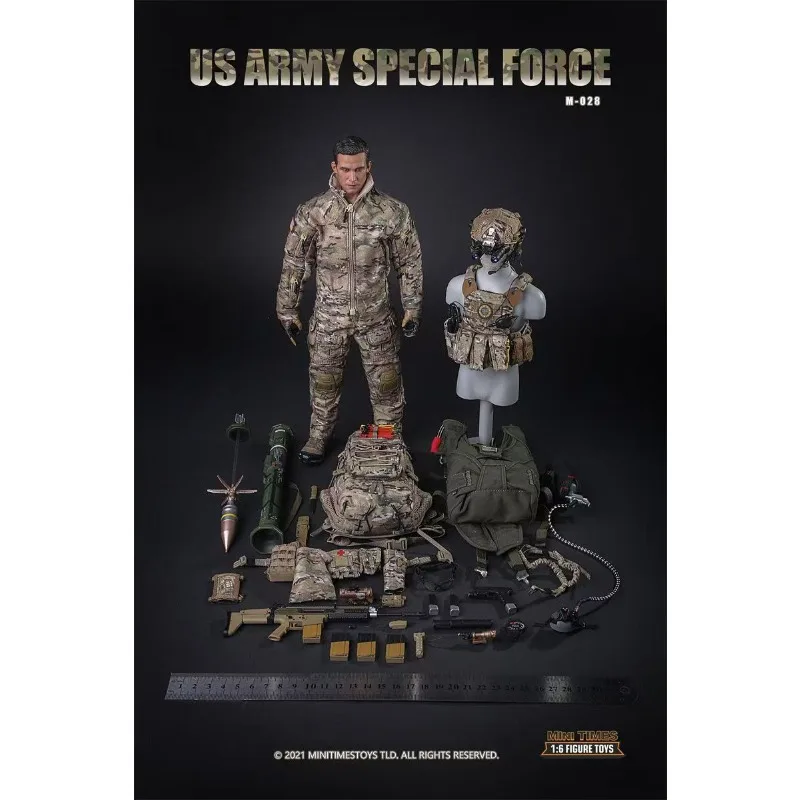 ミニタイムズおもちゃオリジナル M028 1/6 兵力比米陸軍特殊部隊可動完成品モデルグッズ