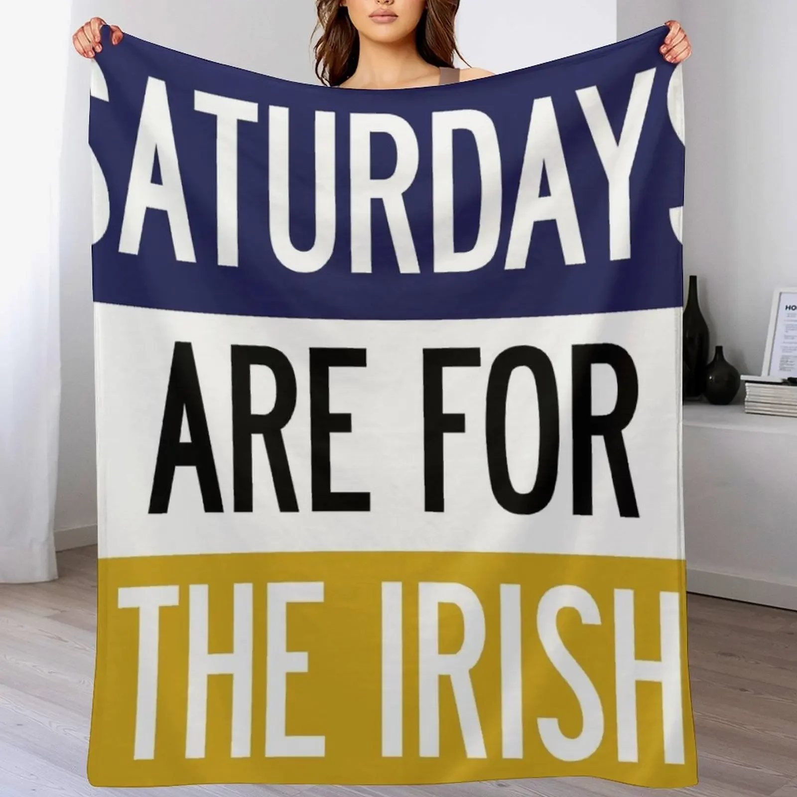 

saturdays are for the irish Throw Blanket Summer Softest Comforter anime Blankets