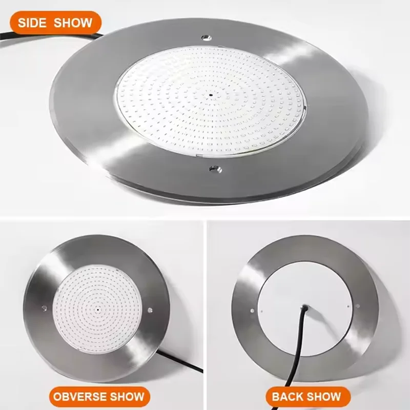 RGB Pool Projector LED 6W 12W 18W 24W 35W Tuya WIFI APP Stainless Steel Resin Filled Waterproof IP68 Flat Surface Mounted