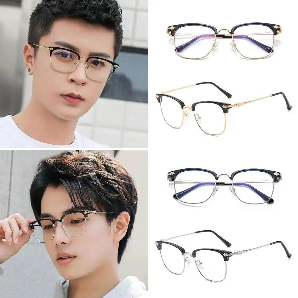 

Fashion Anti-Blue Light Reading Glasses Portable Vintage Ultra Light Frame Eye Protection Elegant Hyperopia Glasses Men Women