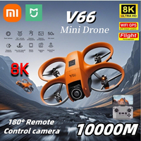 Xiaomi V66 Mini Drone 8K HD Dual Camera 5-Way Obstacle Avoidance Foldable RC Quadcopter For Professional Aerial Photography 2025