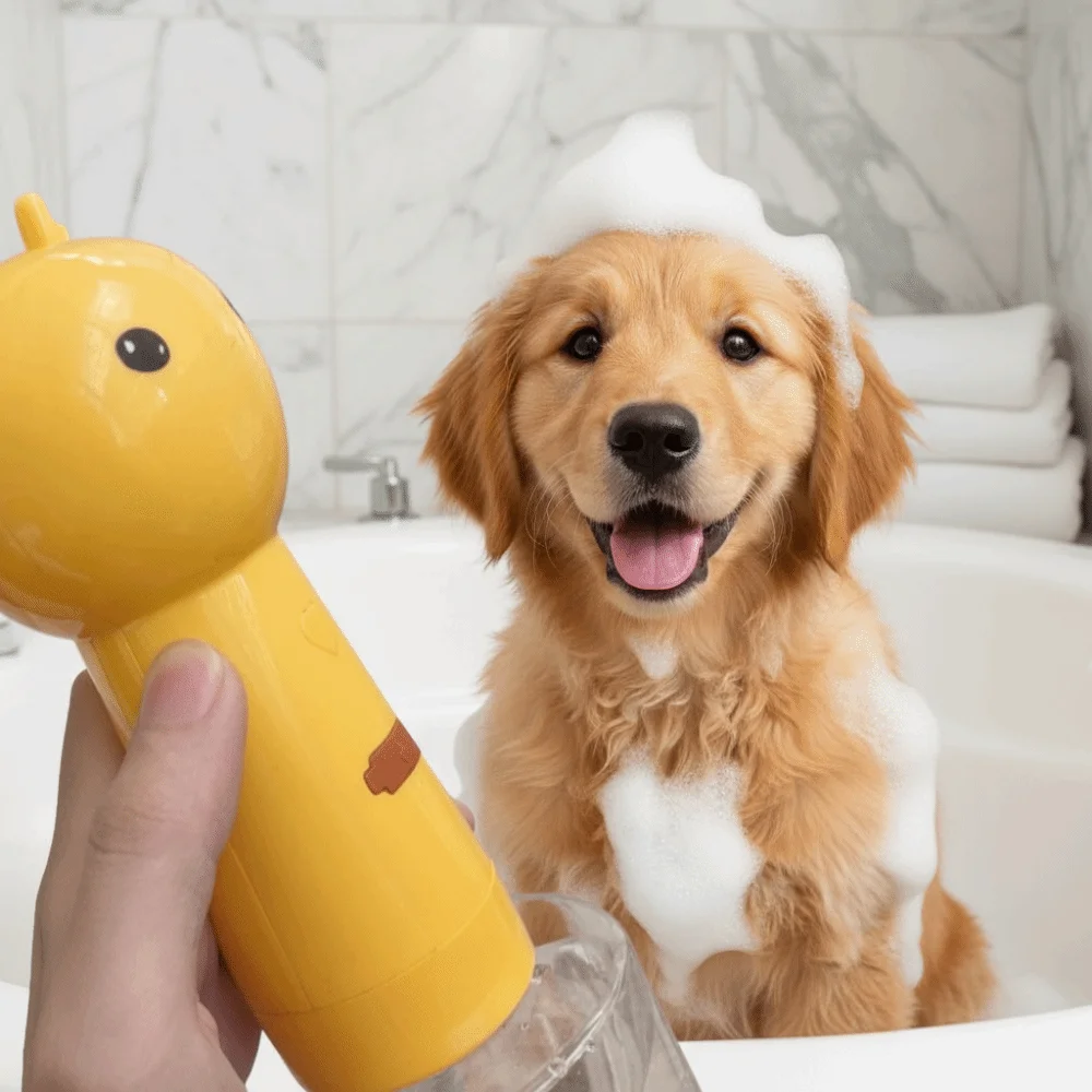 Quiet Operation Cat Soap Dispenser Wireless Waterproof Electric Foaming Dispenser Cartoon Smart Dog Cleaning Foam Machine