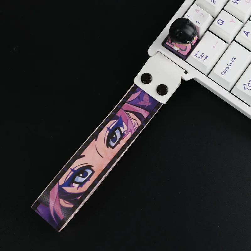 Valorant Game Theme Keyboard Ribbon Clove Character Customization Mechanical Keyboard Decoration Cute Pendant Woting Made 68