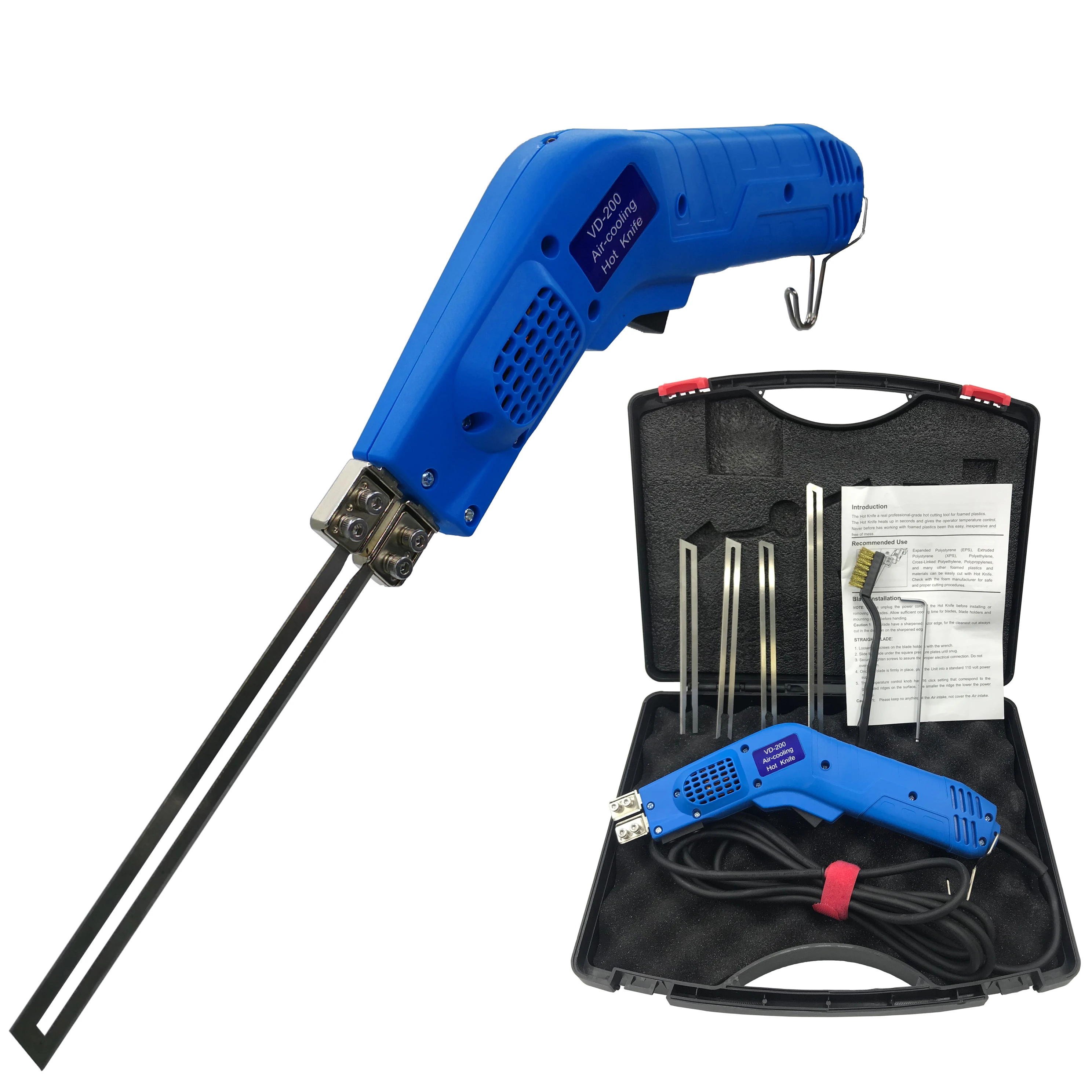 

Air Cooled Electric DIY Foam Cutter Heat Cutting Knife 200W Continuous Use Styrofoam Engraving Slotting Carving Tool Kit Blade