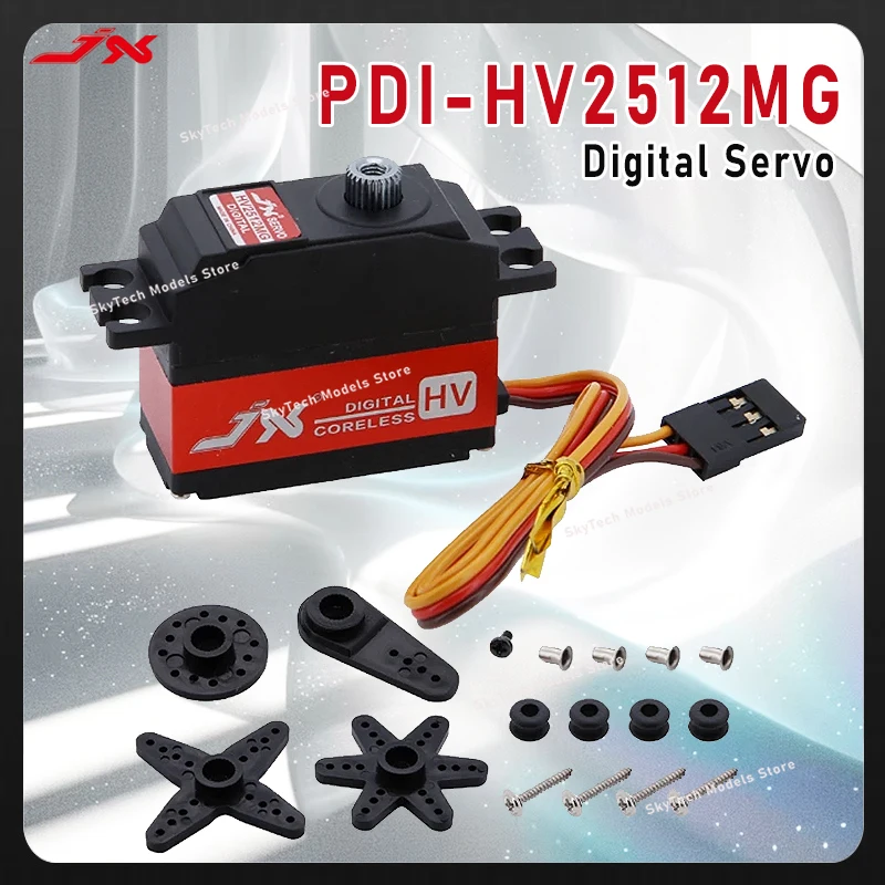 JX 서보 PDI-HV2512MG 디지털 서보-25g, 12KG 토크, 메탈 기어, WLtoys RC 자동차, 크롤러, 트럭 및 로봇 업그레이드 부품용