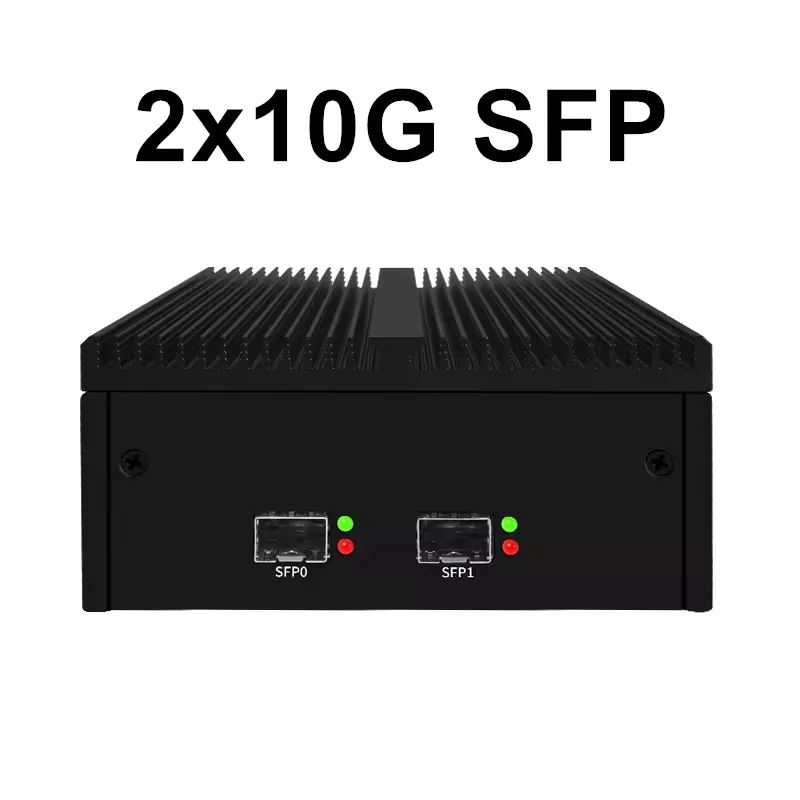 Topton nouveau Mini PC pare-feu solide 4x ou 2x10G SFP + Intel N100 2xi226-V 2.5G DDR5 ordinateur industriel serveur domestique Proxmox ESXi