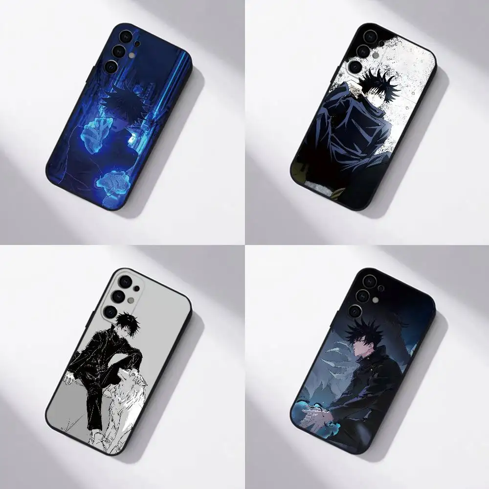 Jujutsu Kaisen Fushiguro Megumi Phone Case For Samsung S25,S24,S21,S22,S23,S30,Ultra,S20,Plus,Fe,Lite,Note,10,Black Cover