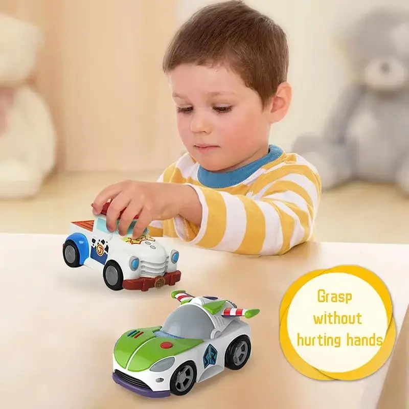 รถของเล่นดิสนีย์ ทอย สตอรี่ บัซ ไลท์เยียร์ วู้ดดี้ เจสซี่ เร็กซ์ เอเลี่ยน โมเดลการ์ตูน รถแบบดึงถอยหลัง ล้อหมุนอิสระ ของเล่นสะสมสำหรับเด็ก ของขวัญสำหรับเด็ก