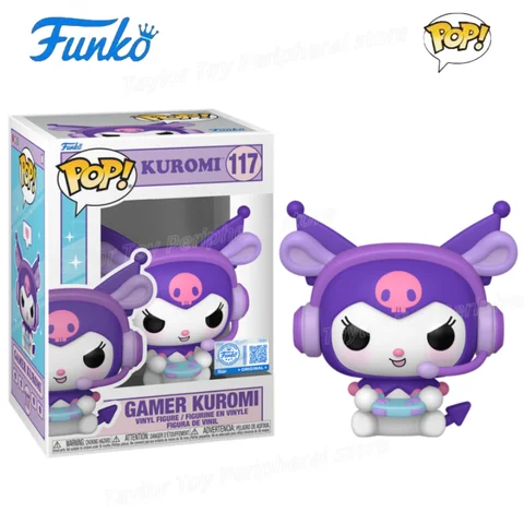Funko Pop Hello Kitty-serien Vinylfigur Gamer Kuromi #117 Christmas Hello Kitty My Melody Kawaii Actionfigurer Barnpresenter 10 best sales Vänner Funko Pop - №9