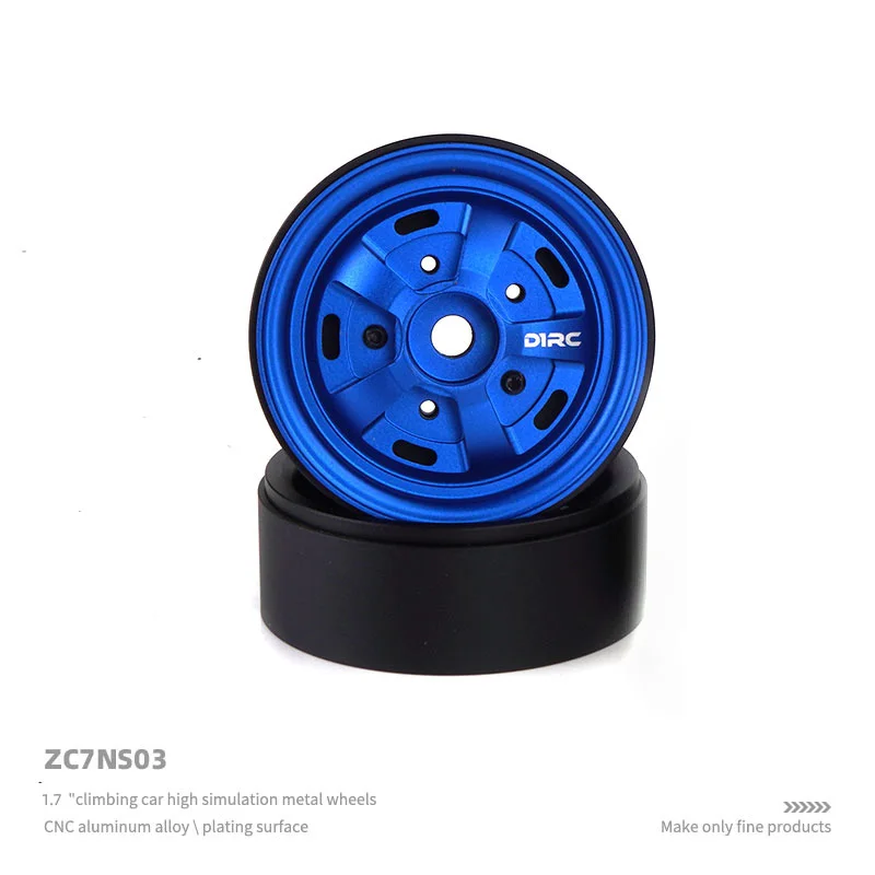 2 1.7-inch Metal Simulation Wheels King Kong Wheels Hub for 1/10 RC Crawler Car Traxxas TRX4 Land Rover Range Rover AXIAL SCX10