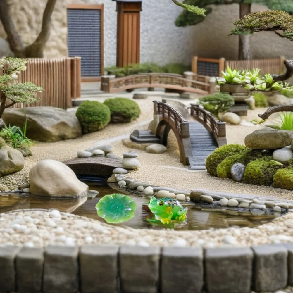 16 pezzi micro animali paesaggistici rane in resina in miniatura e per terrario fai da te artigianale muschio paesaggistico giardino fatato