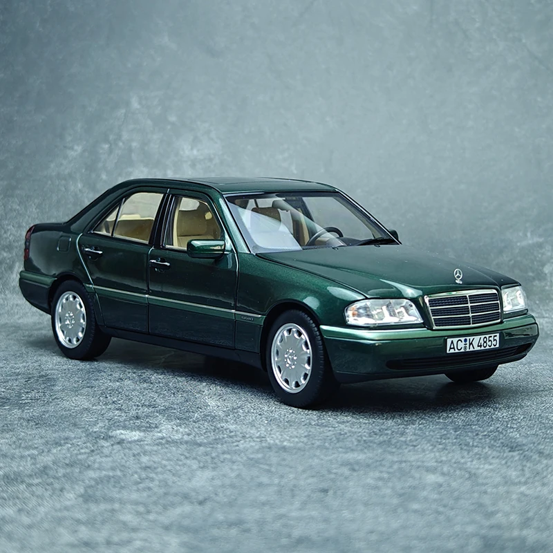 NOREV diecast model 1:18 VOOR Benz C-Klasse W202 C200 1997 zwart Benz W202 AMG C36 1993 zwarte auto model collectie