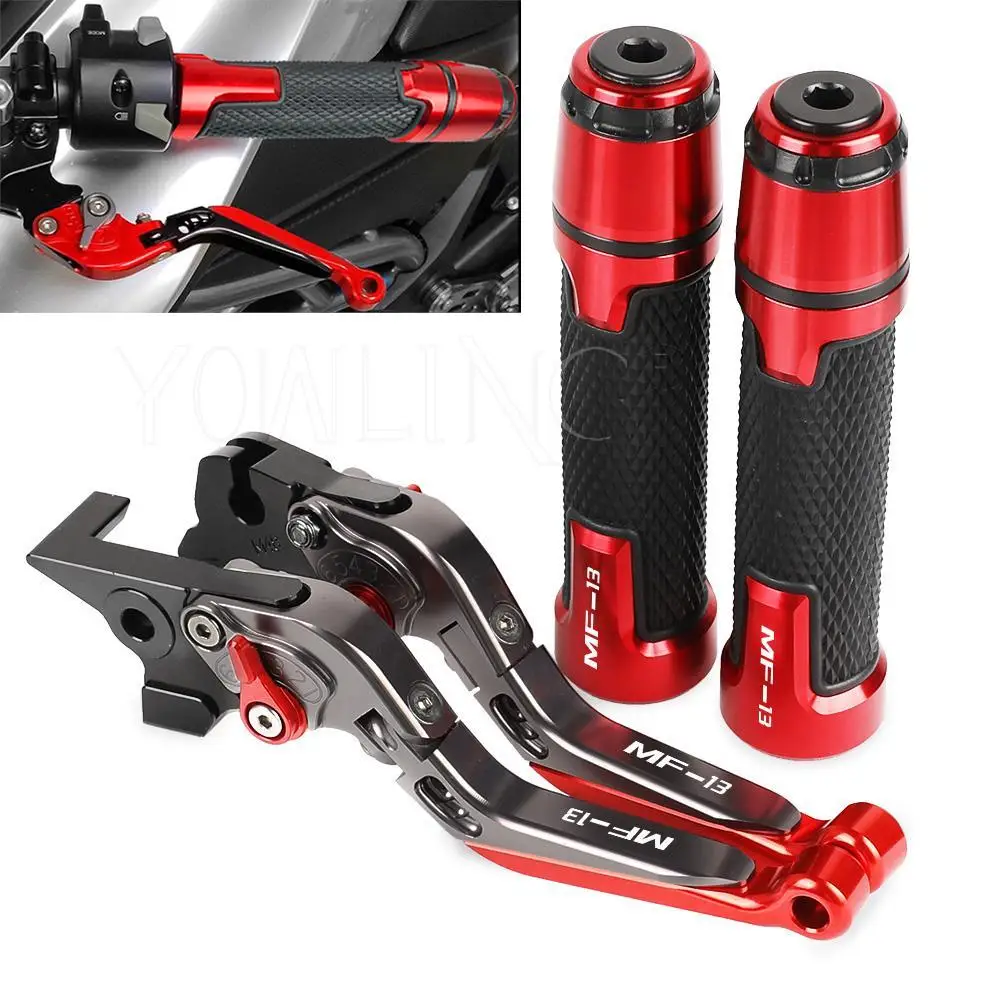 

MF13 Motorcycle Accessories CNC Adjustable Brake Clutch Levers Handlebar knobs Handle Hand Bar Grip Ends FOR HONDA MF 13 2018