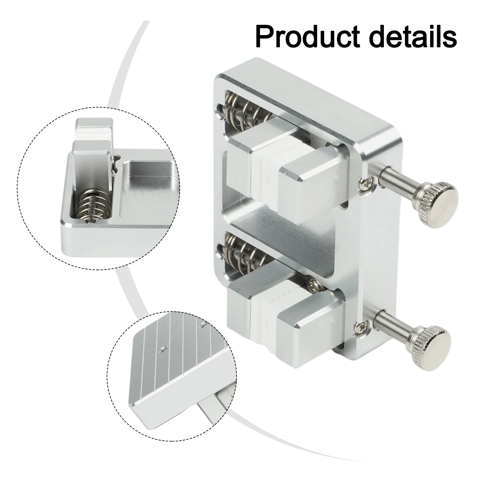 Double Clamp Adjustable Welding Table Fixture for Wire Holding For DIY Tool Made of Aluminum Alloy with 11mm for maximum Opening