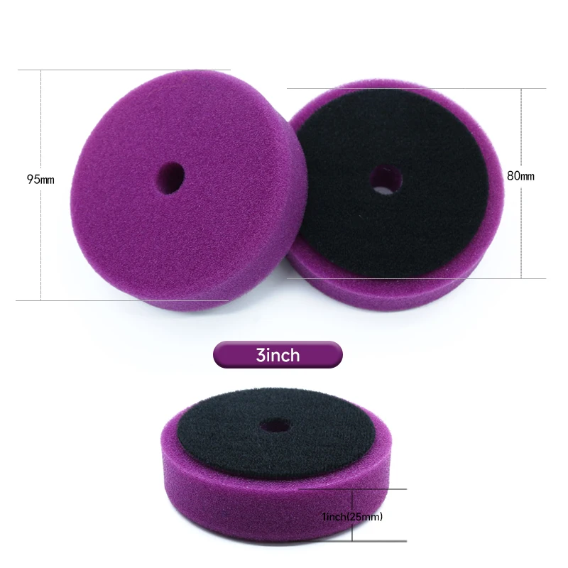DETAILING3/ 5/6 Zoll Polierpads Deutschland Schaumstoff Schneid- & Finish-Schwammpad-Set für DA/RO Poliermaschinen und Pufferwerkzeuge – Detail 3