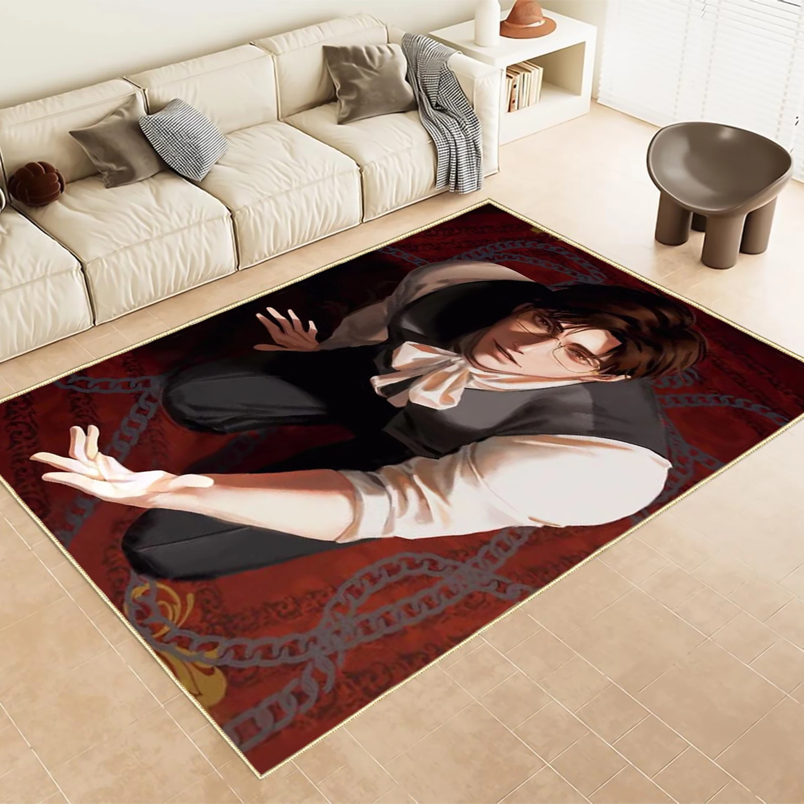 

ACGN Mat Bedroom Rug Bohemian Home Carpet Kitchen Room Decoration Rugs Living Nordica Christmas Washable Floor