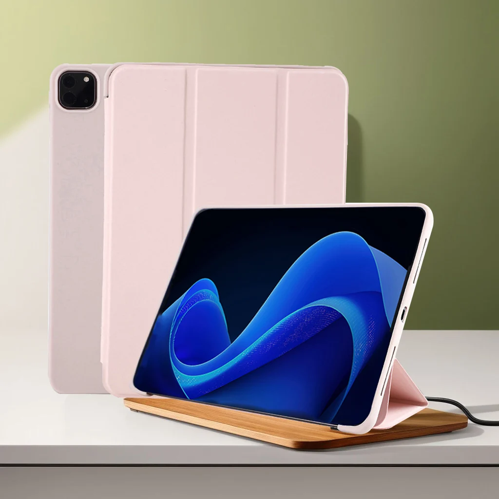 Für iPad Pro 11 Zoll 4./3./2./1. Generation (2022/2021/2020/2018) Air 4/5/6/7 Magnetische Flip Smart Cover Weiche Silikonhülle