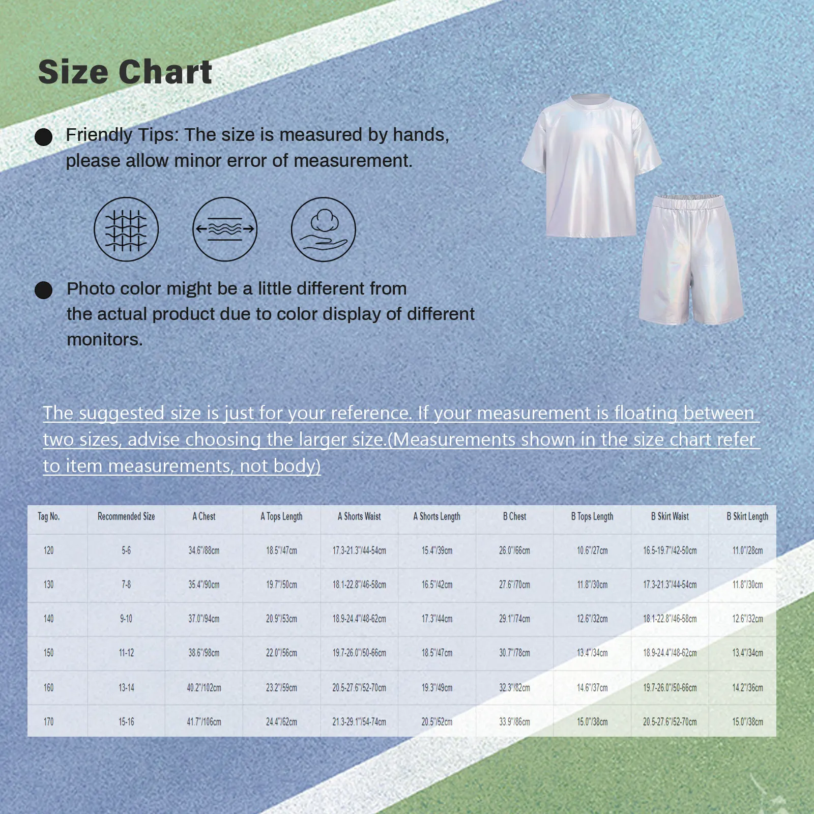 Boys 2 Pieces Metallic Outfit Hip Hop Jazz Dance Costume Round Neck Short Sleeve T-shirt with Shorts for Stage Performance Party